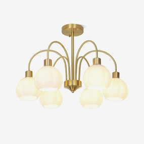 Glass Pumpkin Gold Chandelierrustic chandelier,bedroom chandelier 