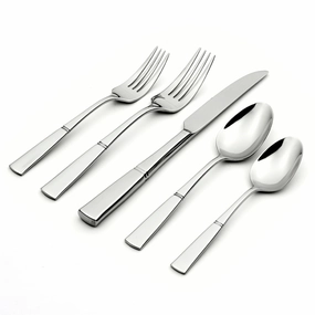 Glenview 45 Piece Flatware Seteco-friendly bamboo fiber tableware set 