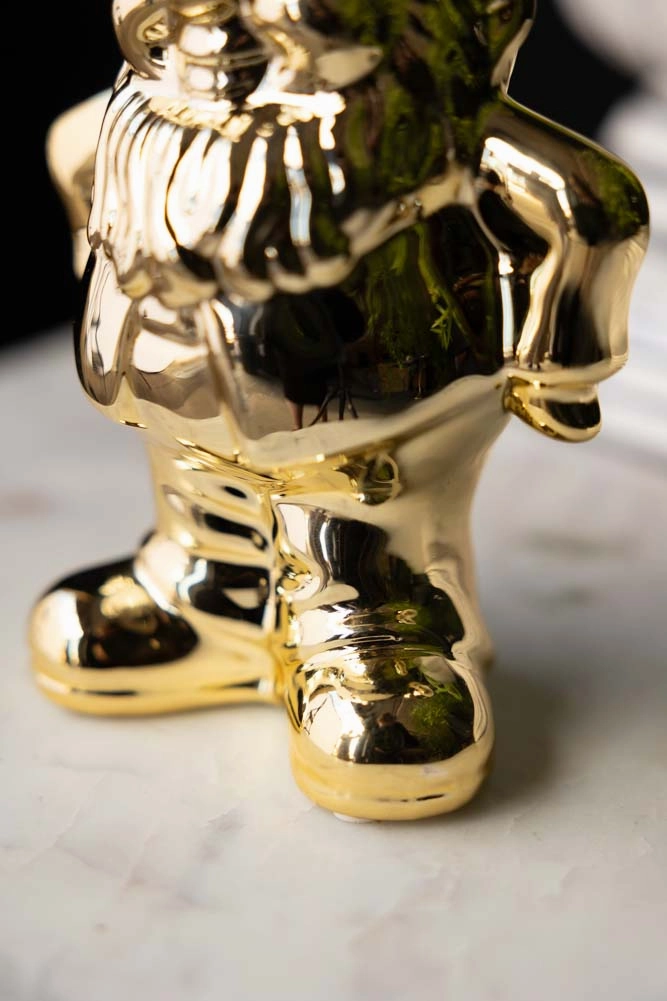Gold Gnome Single Stem Vase / Candlestick Holder