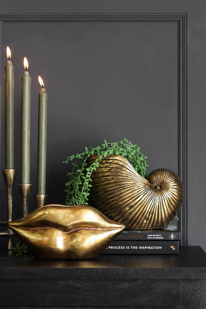 Gold Lips Short Stem Vase