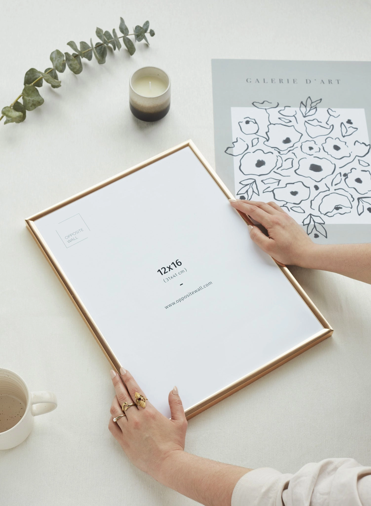 Gold Metal Frame, 12x16 in | 31x41 cm