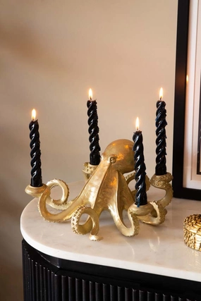 Gold Octopus Candlestick Holderscented candle ,decorative candle 