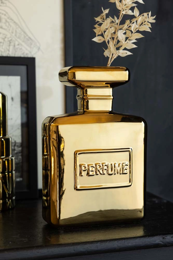 Gold Perfume Bottle Vase