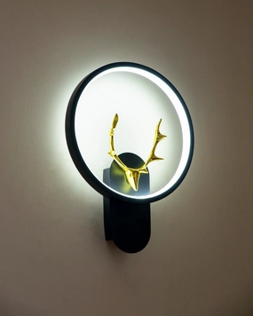 Golden Antler Deer Head Wall Lightmodern wall lamp,smart wall lamp