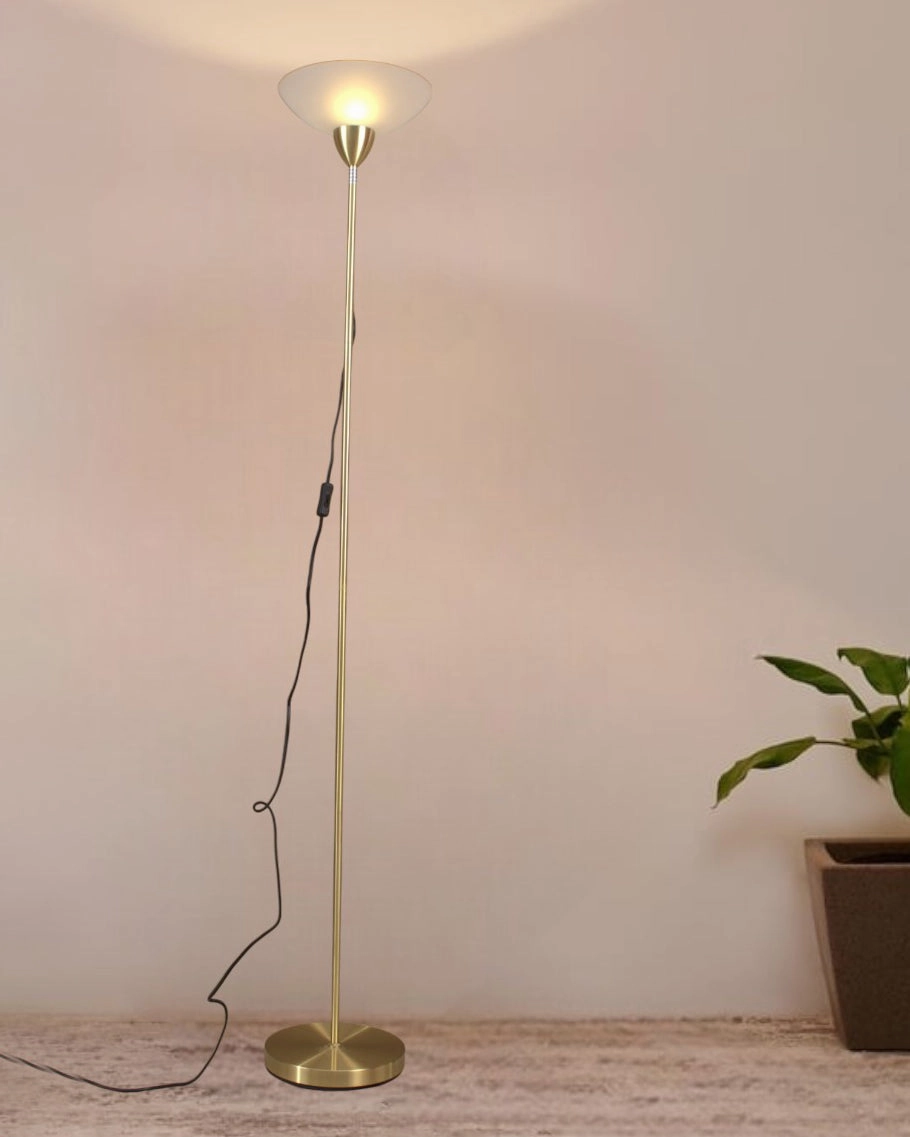 Golden Glow Torchiere Floor Lamp
