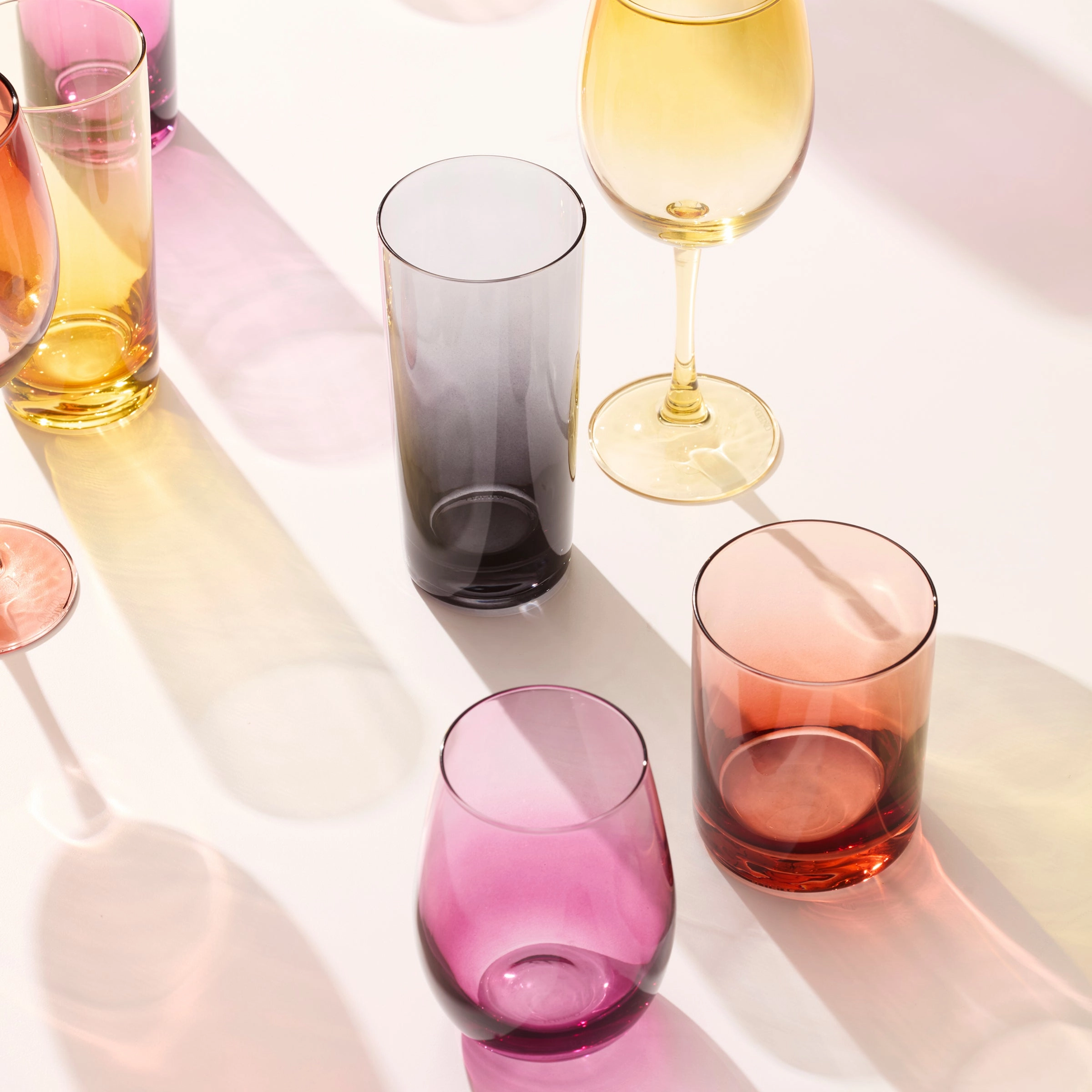 Golden Hour Double Old Fashion Glasses - Set Of 4