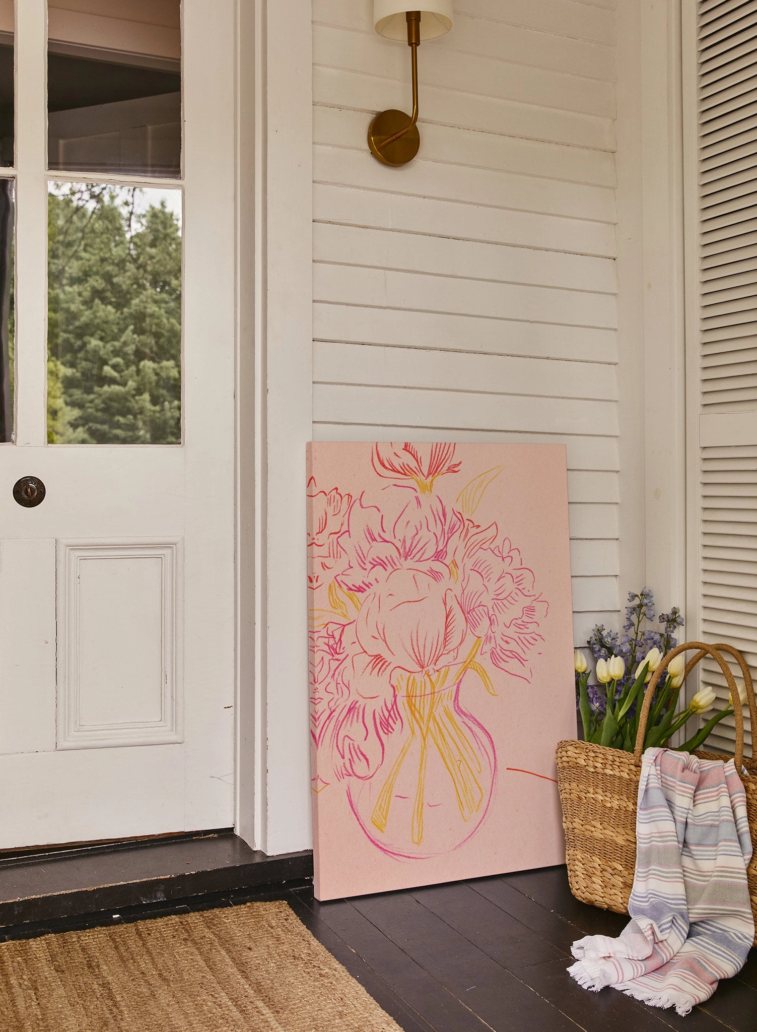 Golden Hour Flowers, Poster