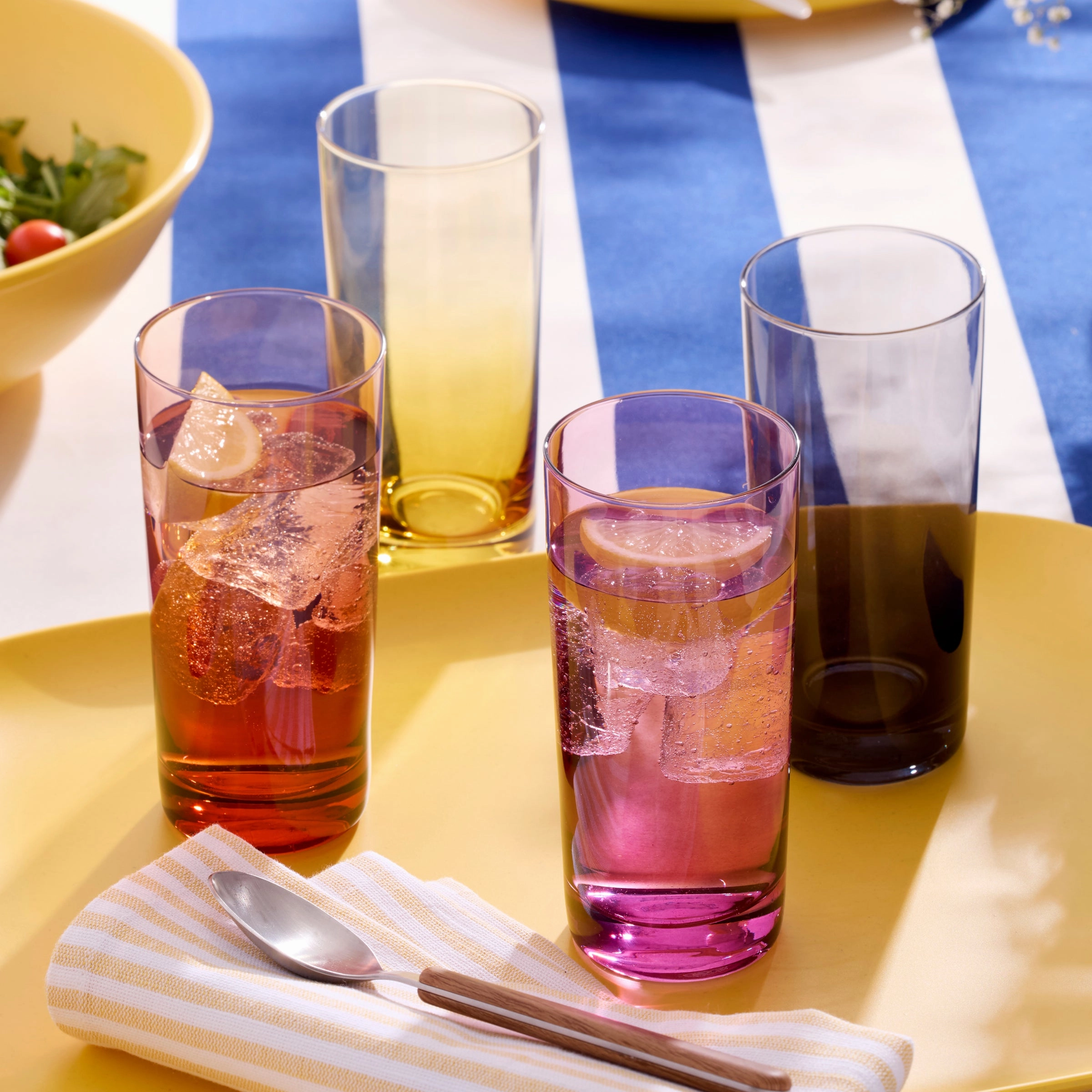 Golden Hour Highball Glasses - Set Of 4