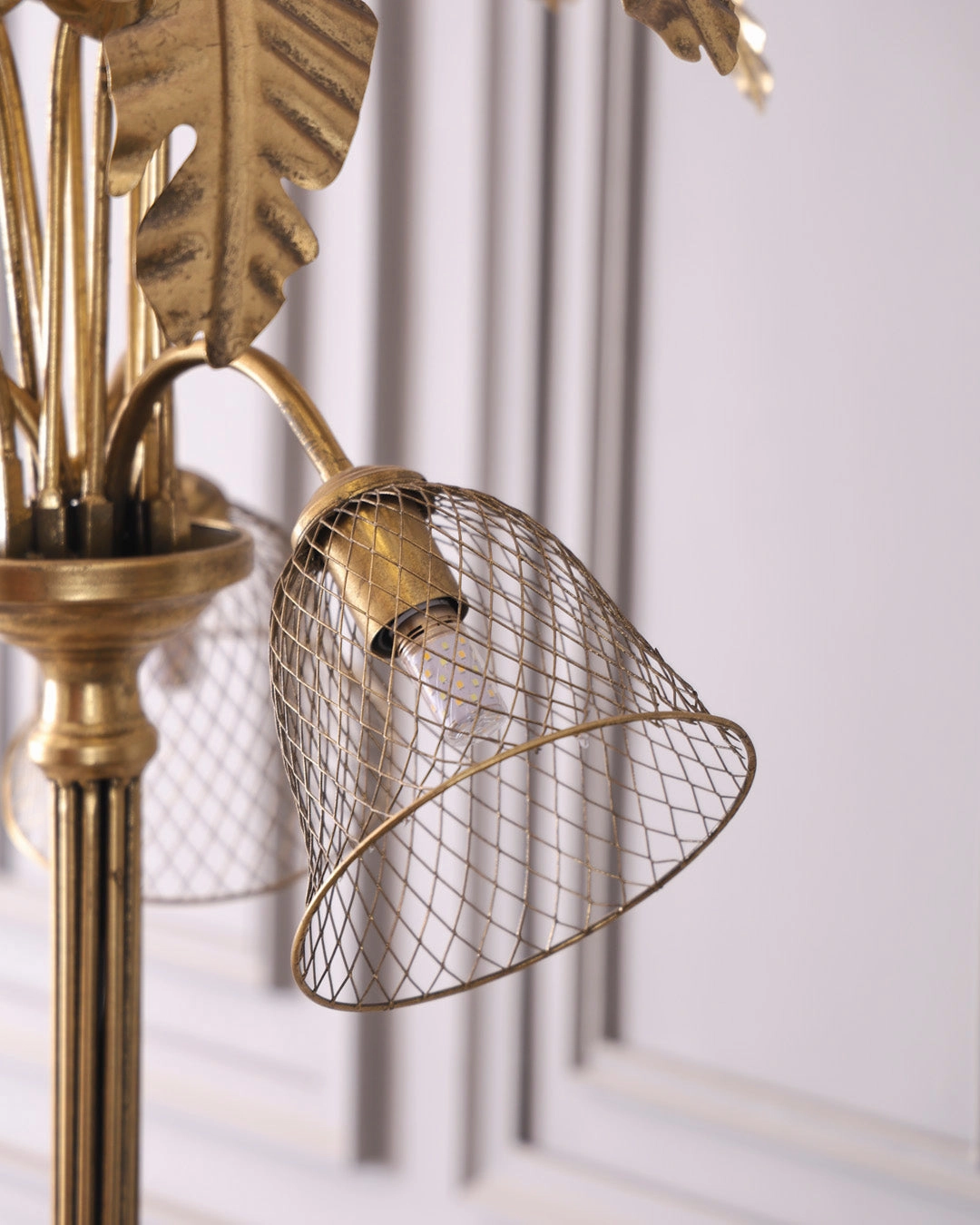 Golden Palm Tree Floor Lamp