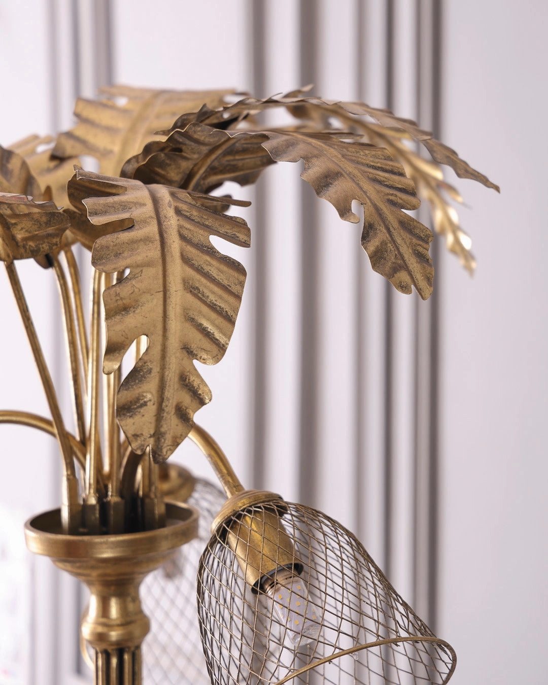 Golden Palm Tree Floor Lamp