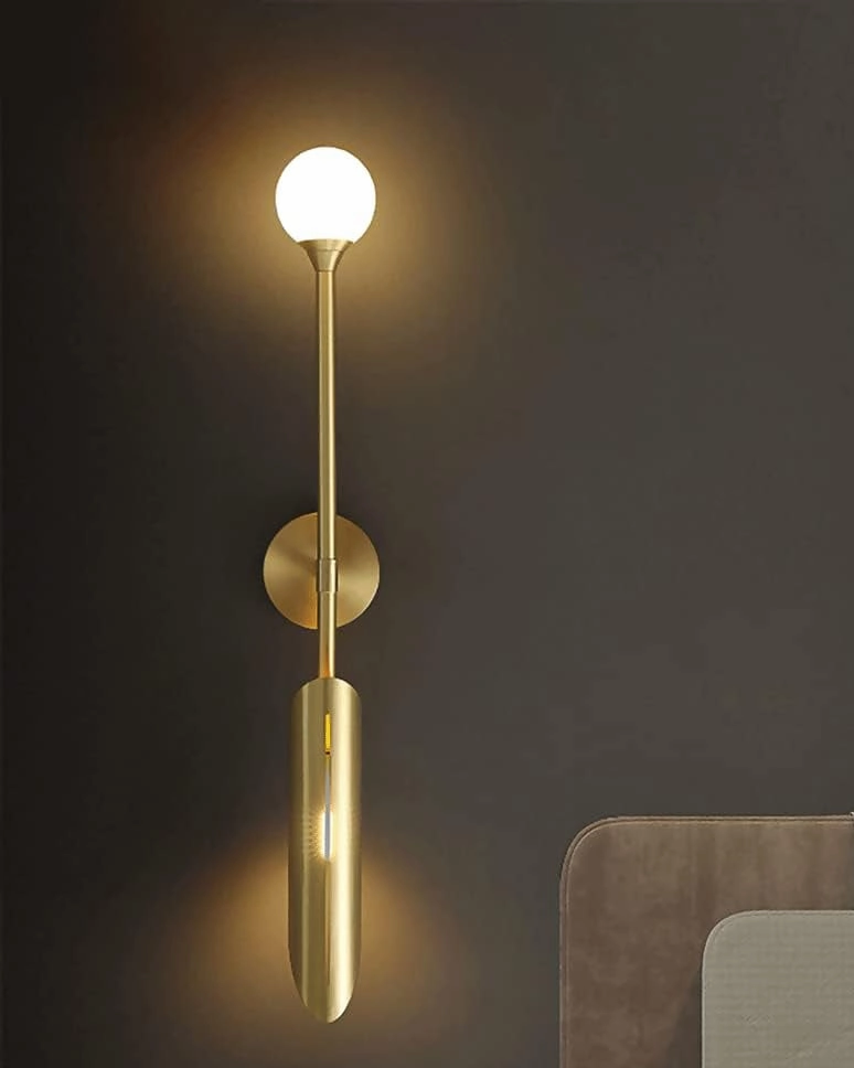 Golden Strip Wall Light