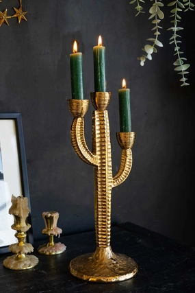 Gorgeous Gold Cactus Candle Holderscented candle ,decorative candle 