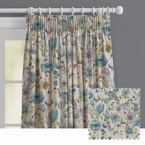 Gospiana Linen Printed Made to Measure Curtains Crocusbedding sets ,throw blankets 