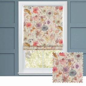 Gospiana Printed Cotton Made to Measure Roman Blinds Boysenberrybedding sets ,throw blankets 
