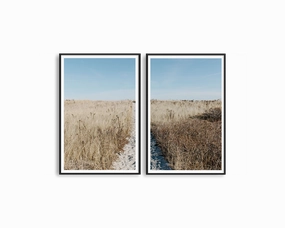 Grass Field Set Includes Two Printsmodern abstract painting decor