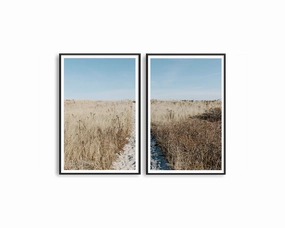 Grass Field Set Includes Two Printsnordic style wall decor