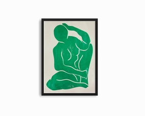 Green Figure Print 3nordic style wall decor