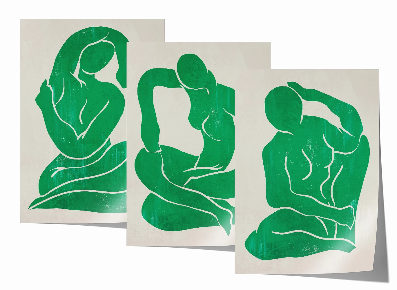 Green Trio Set - Figure Print