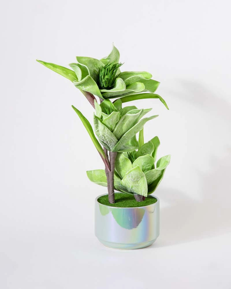 Green Tulip Artificial Flower Arrangement