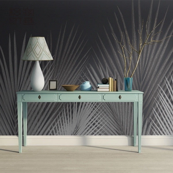 Grey Palm Wallpapernordic style wall decor