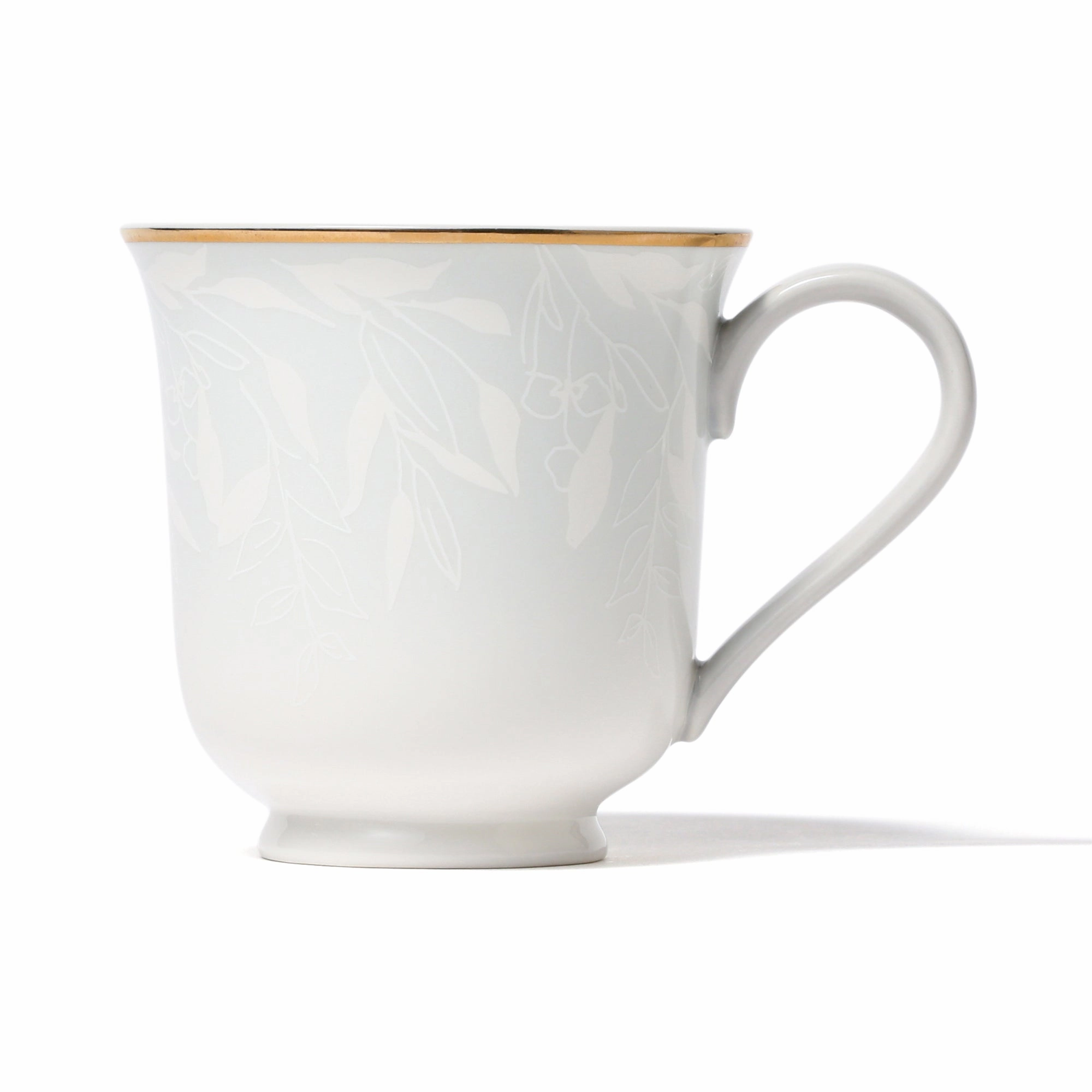 Gs Pair Mug Flower & Leaf