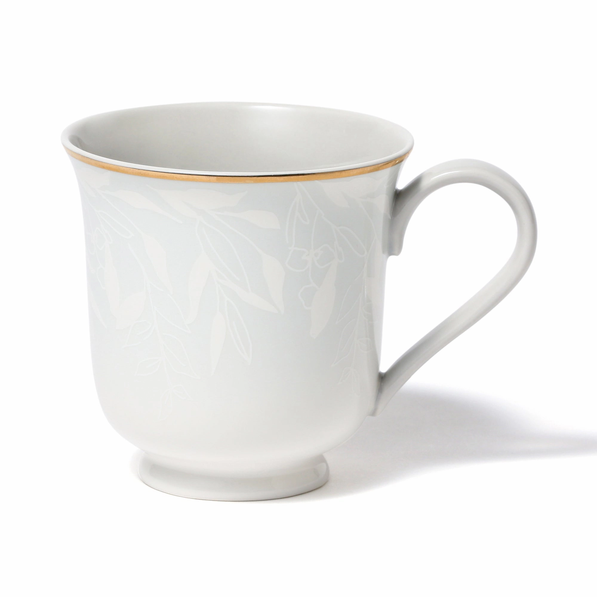 Gs Pair Mug Flower & Leaf