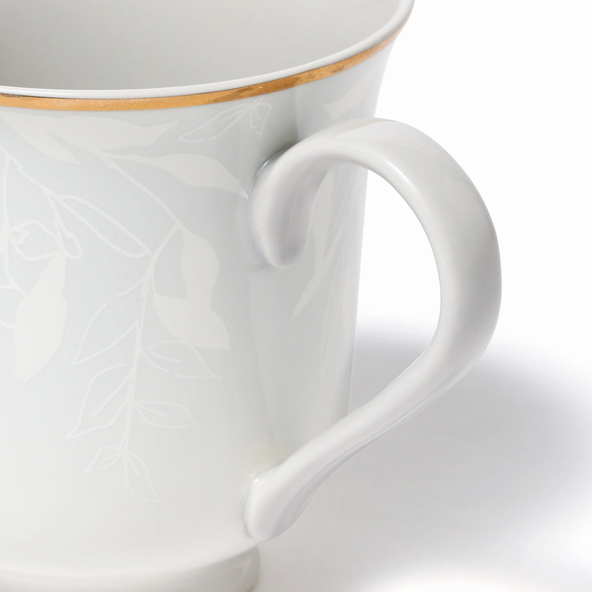 Gs Pair Mug Flower & Leaf