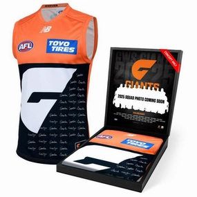 GWS Giants 2025 Squad Signed Guernseyhandmade souvenirs