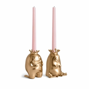 Haas King   Queen Candlesticks (Set of 2)nordic style desktop ornaments