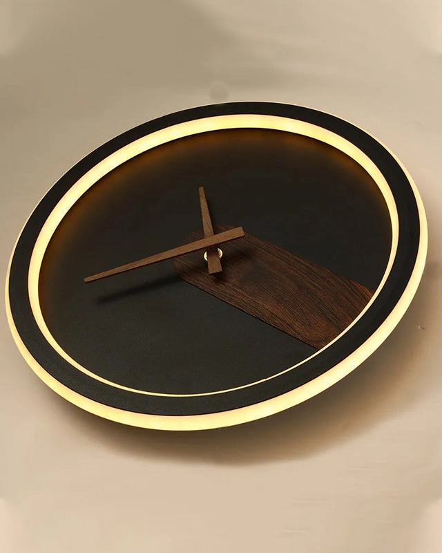 Halo Time Clock LED Wall Light