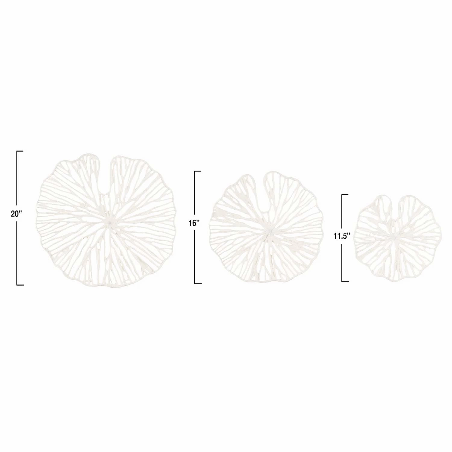 Handmade Paper and Metal Shell Wall Decor - Large
