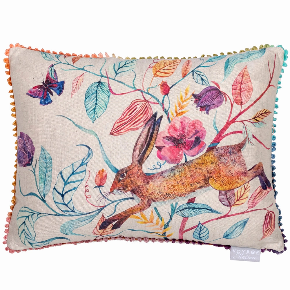 Hansel Hare Printed Cushion Linen
