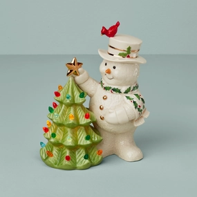 Happy Holly Days Snowman Lit Figurinehome decorative items
