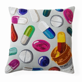 Happy Pills Beaded Pillowbedding sets ,throw blankets 