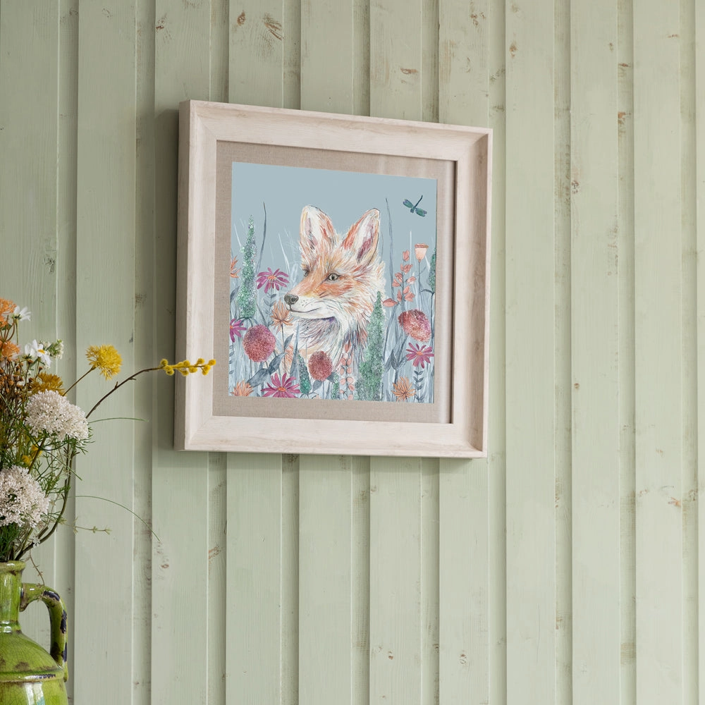 Harley Cornflower Framed Print Birch