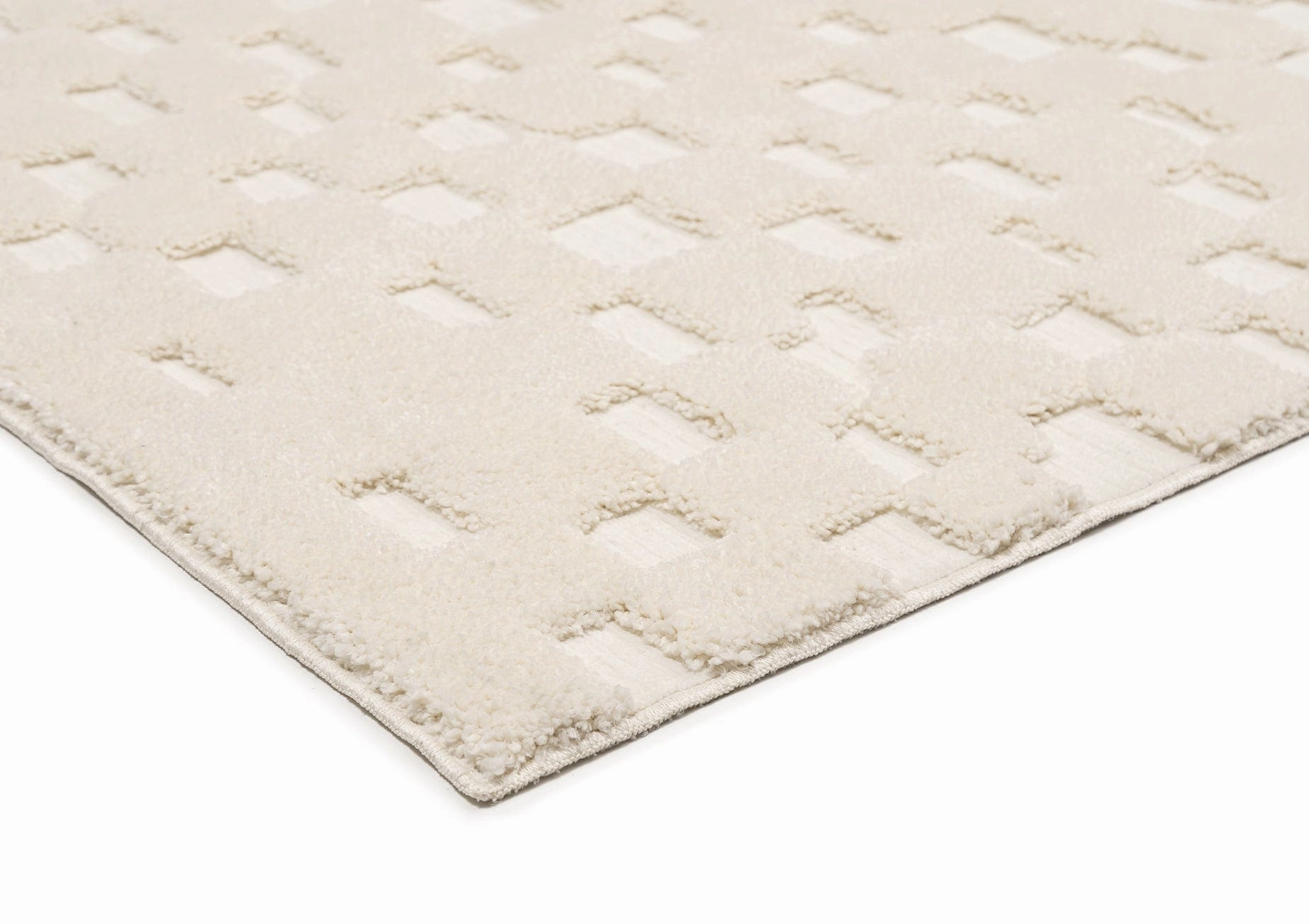 Harmon Ivory Modern Checkered Rug *NO RETURNS UNLESS FAULTY