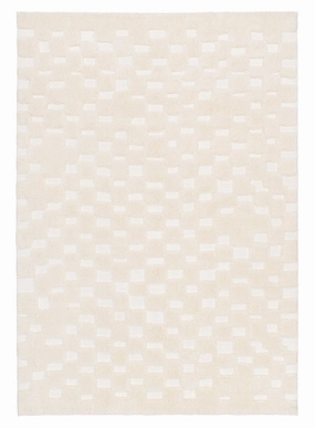 Harmon Ivory Modern Checkered Rug *NO RETURNS UNLESS FAULTYmodern color block patchwork rug