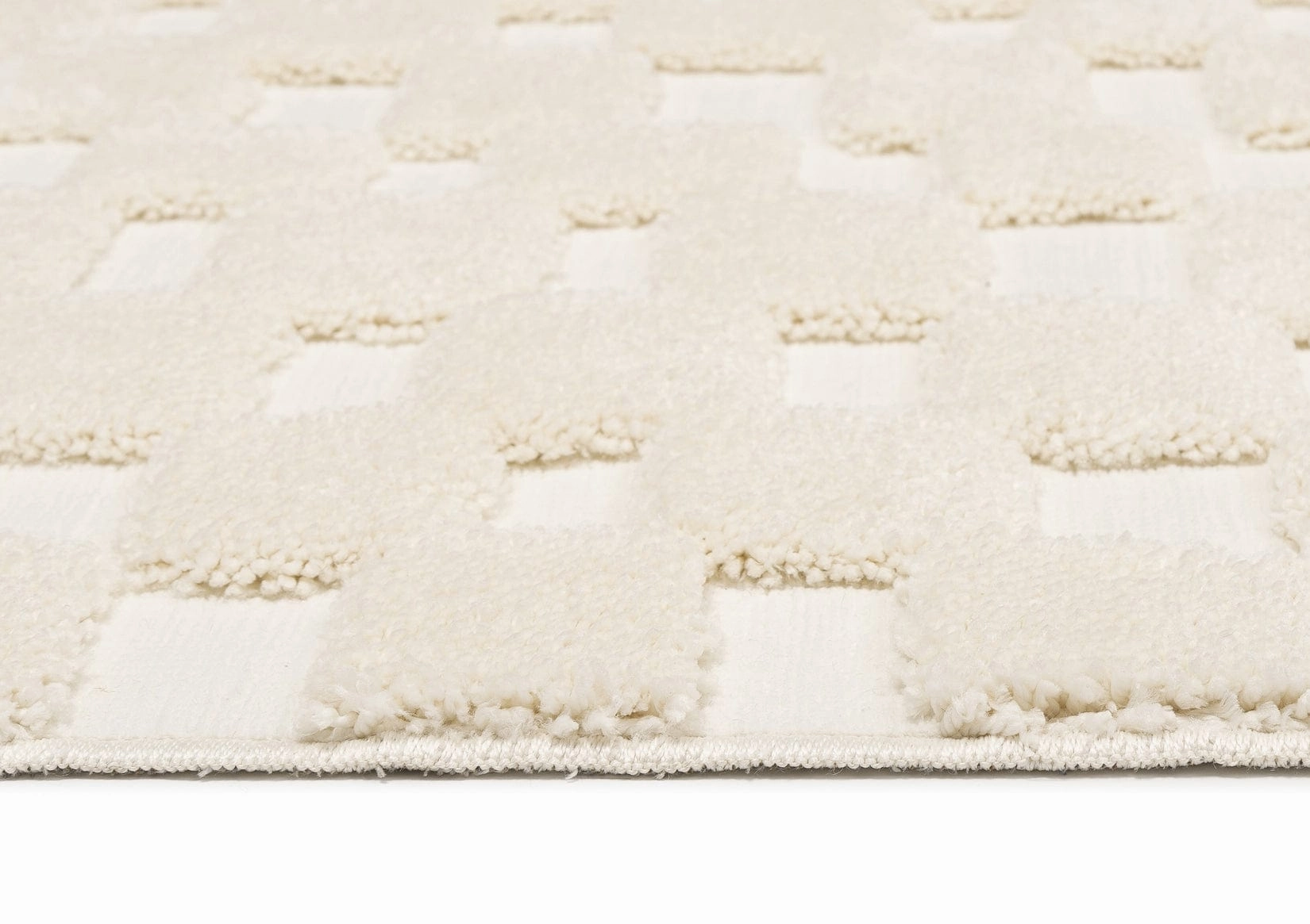 Harmon Ivory Modern Checkered Rug *NO RETURNS UNLESS FAULTY