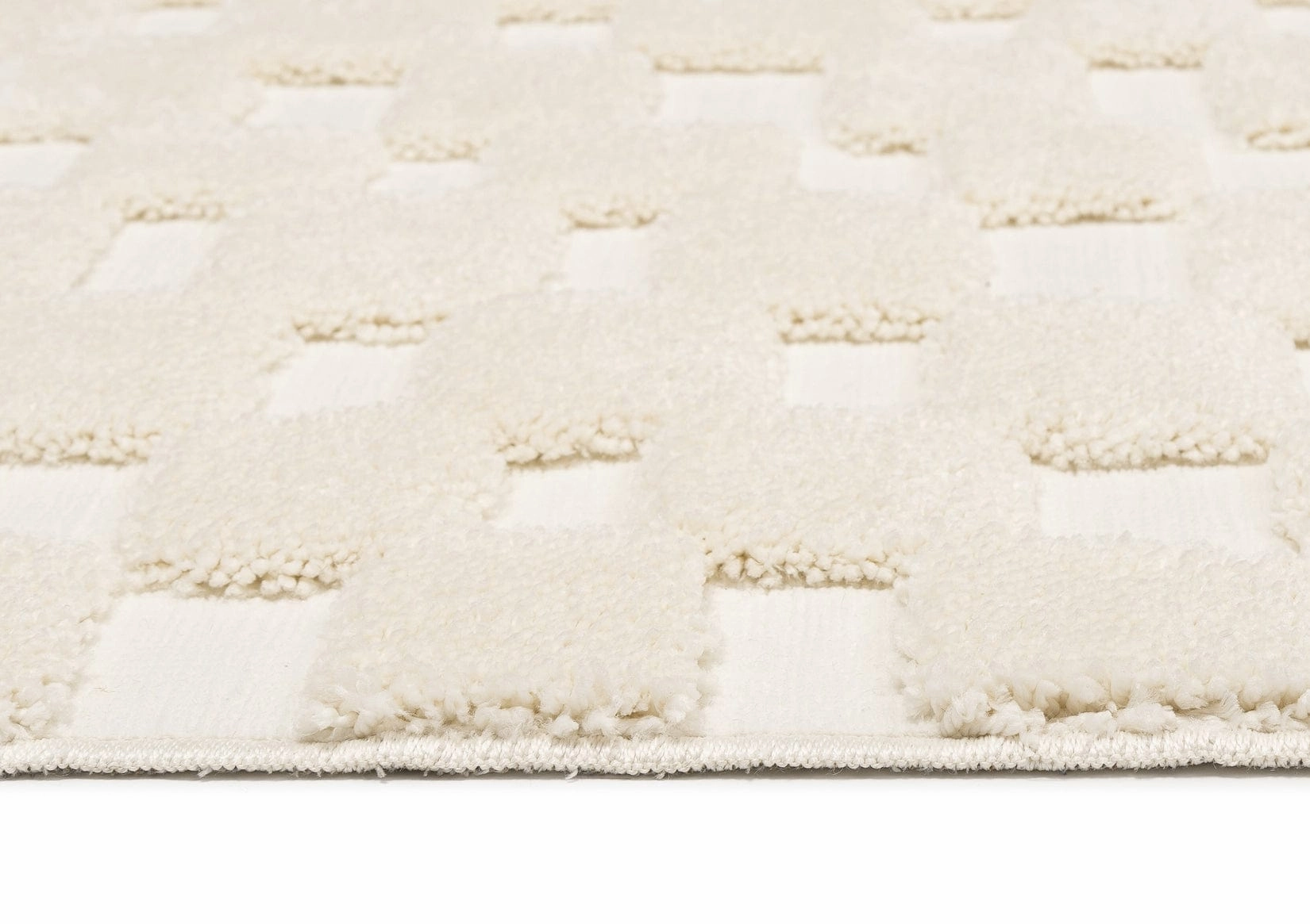 Harmon Ivory Modern Checkered Rug *NO RETURNS UNLESS FAULTY