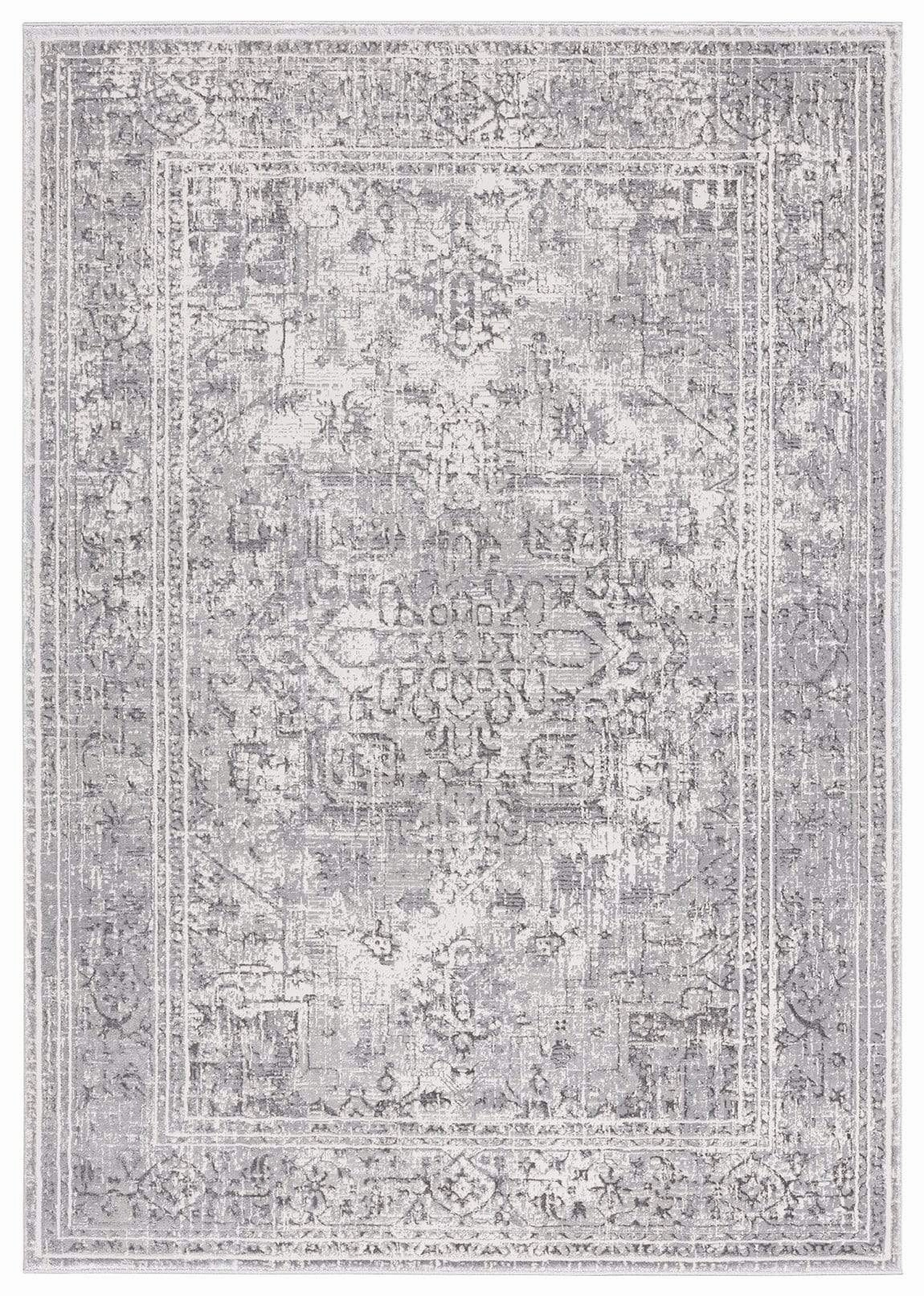 Harriette Ivory and Grey Lustrous Transitional Rug *NO RETURNS UNLESS FAULTYmodern color block patchwork rug
