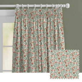 Hawick Printed Made to Measure Curtains Rust Creambedding sets ,throw blankets 