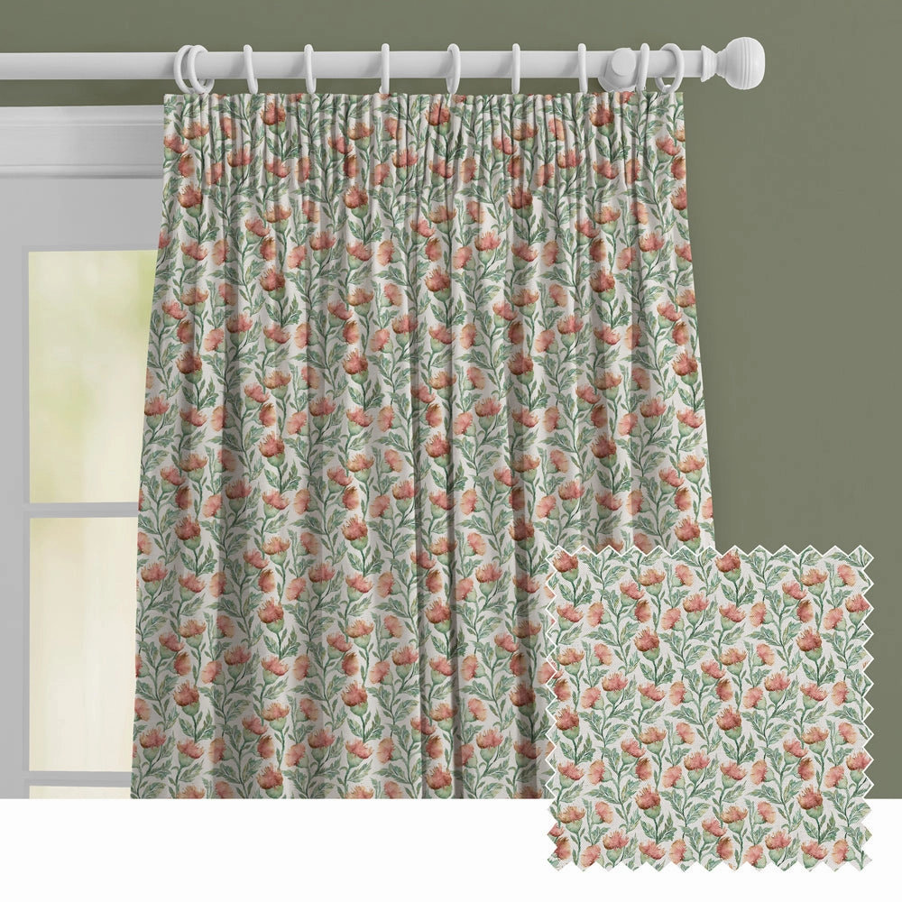 Hawick Printed Made to Measure Curtains Rust Creambedding sets ,throw blankets 