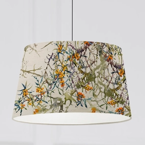 Hawthorn Quintus Taper Lamp Shade Olivereplacement lampshade,White Linen Drum Lampshade for Table or Floor Lamp