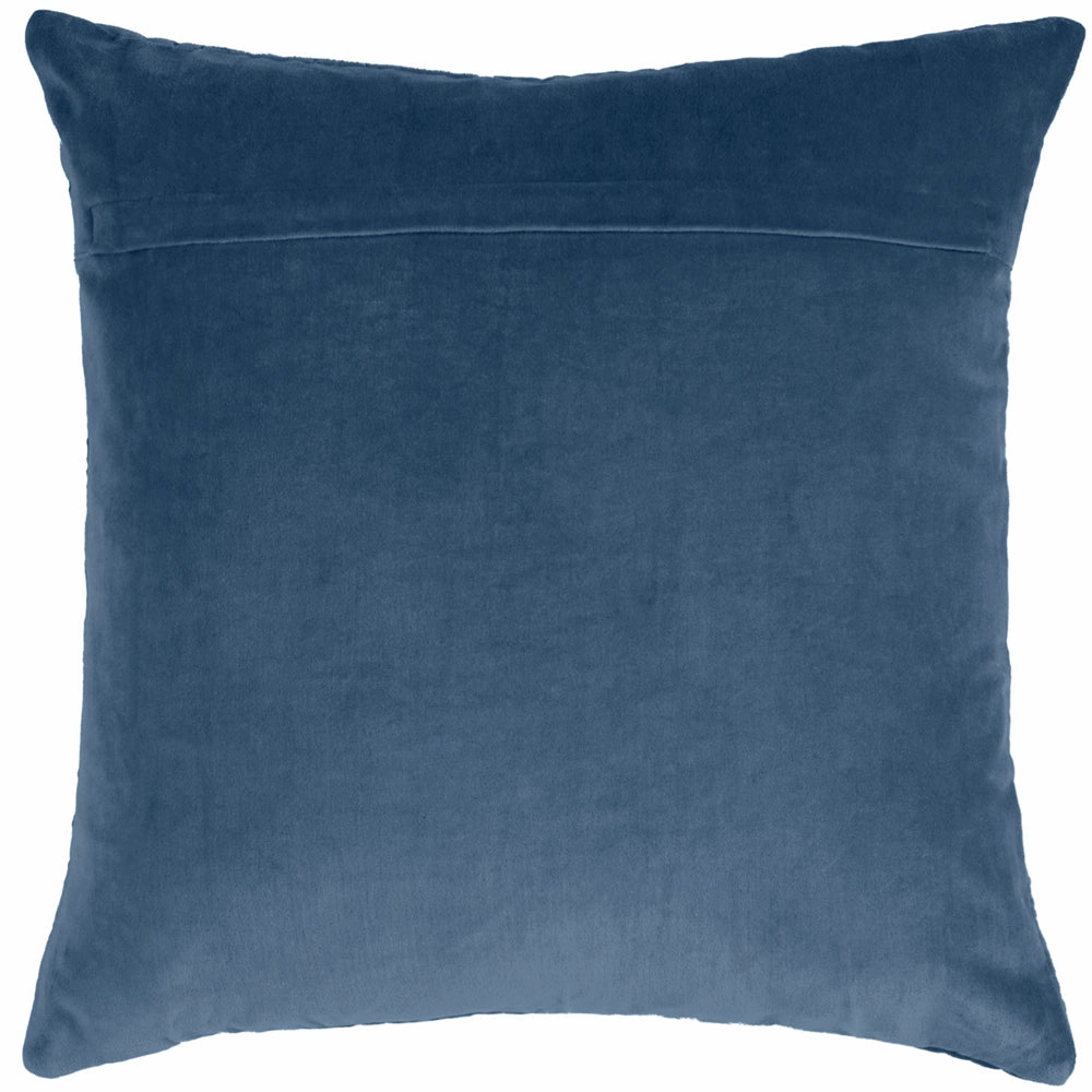 Haze Embroidered Feather Cushion Bluebelle