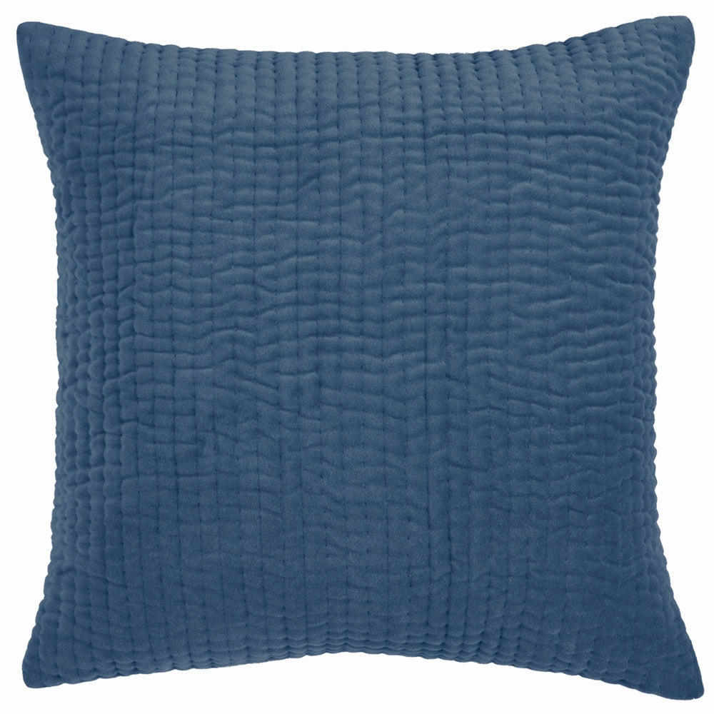 Haze Embroidered Feather Cushion Bluebelle