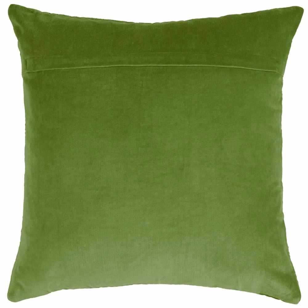 Haze Embroidered Feather Cushion Grass