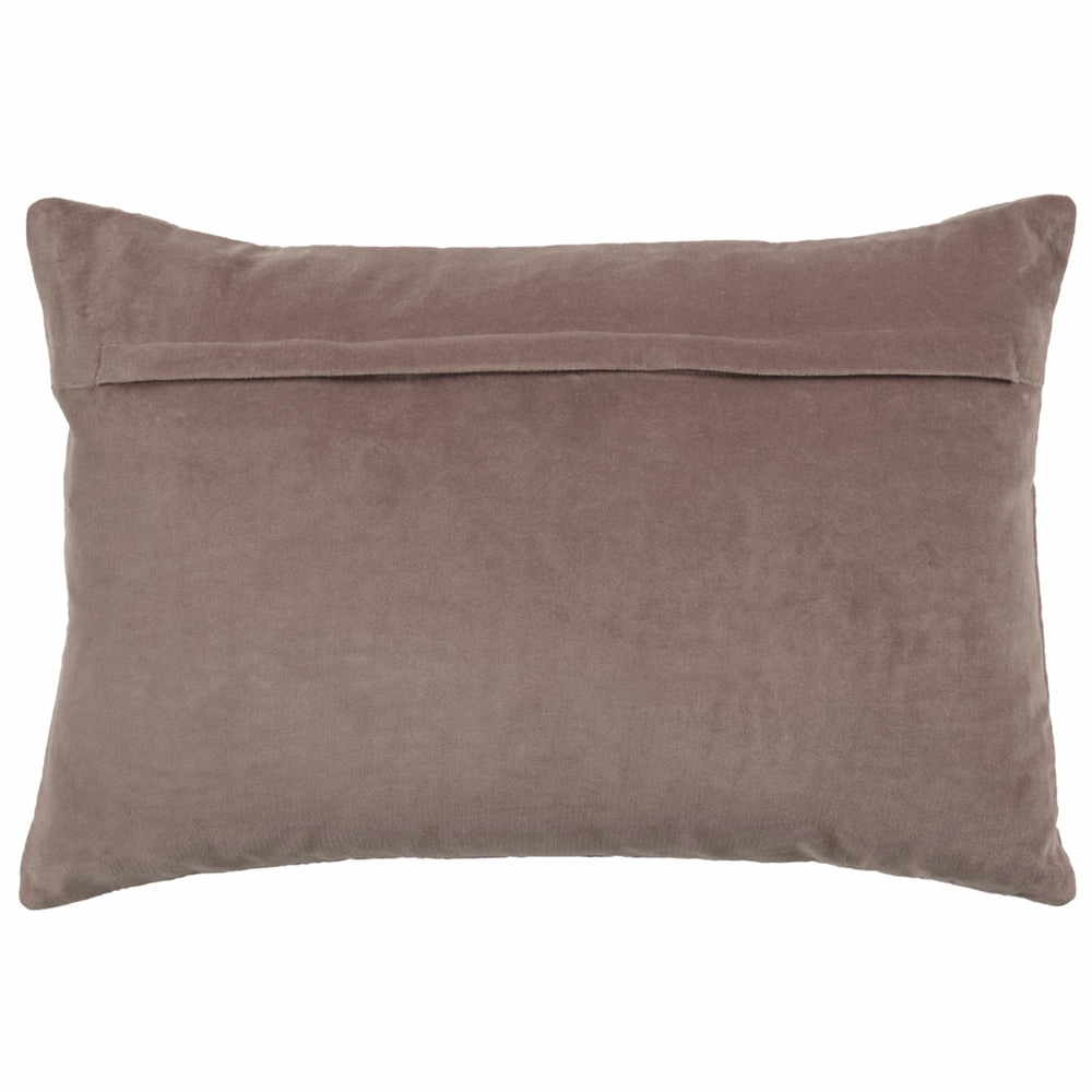 Haze Embroidered Feather Cushion Lavender