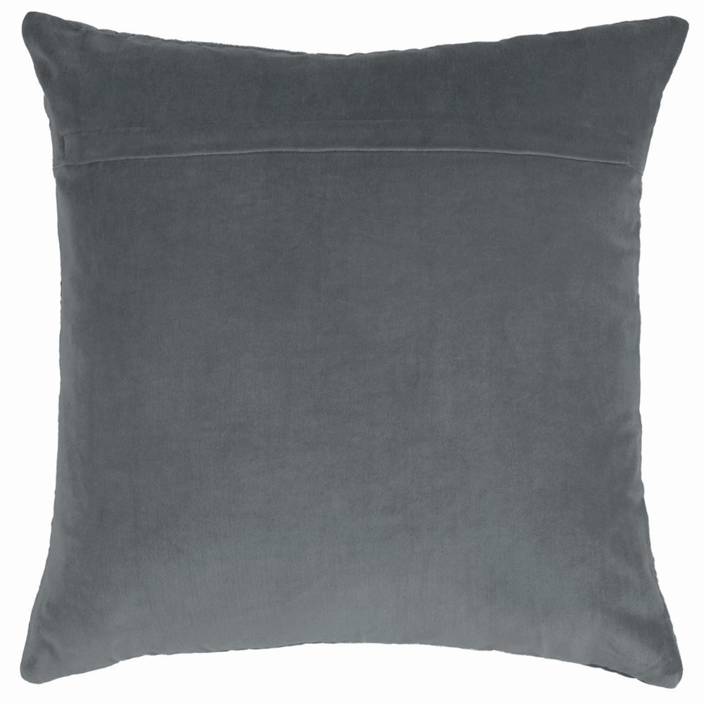 Haze Embroidered Feather Cushion Storm
