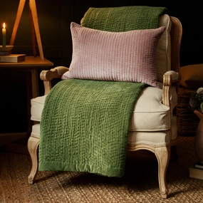 Haze Velvet Quilted Throw Grassbedding sets ,throw blankets 