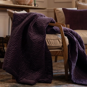 Haze Velvet Quilted Throw Plumbedding sets ,throw blankets 